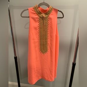 Lilly Pulitzer Jane Shift Dress Sunrise Coral Size 8